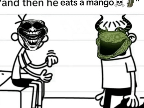 és aztán megette a mangot☠️🗿